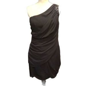 Aqua Dresses Little Black Off The Shoulder‎ Dress Women's Size 8